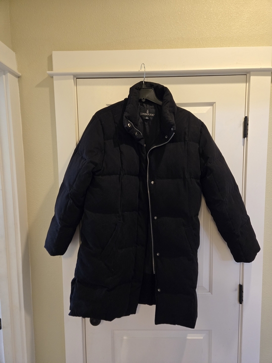 London Fog Jackets & Blazers - London Fog Women's Black Quilted Puffer Coat